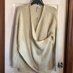 Women’s Cream Wrap Sweater